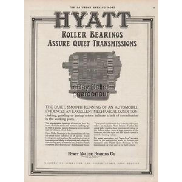 1915 Hyatt Roller Bearings Detroit~Chicgo~Newark Car Transmission Automotive Ad #5 image