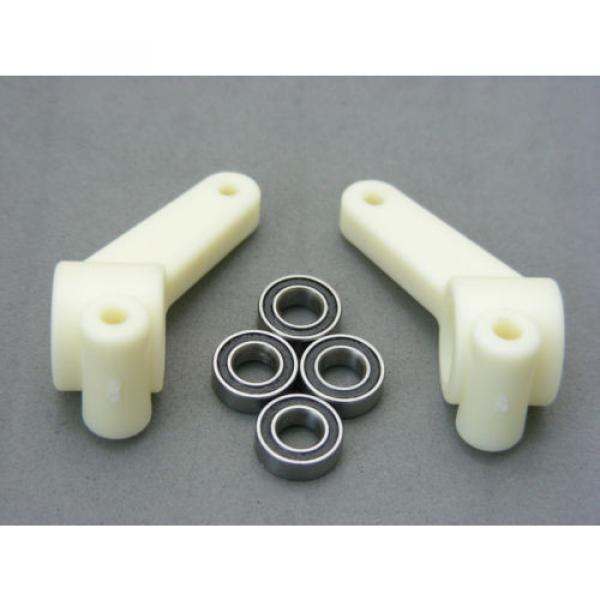 Team Associated 6002 RC10 Worlds Car Rear Knuckle Uprights w Wheel Ball Bearings #4 image
