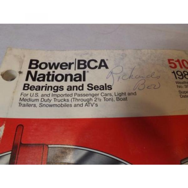 1985 FEDERAL MOGAL Bower/Bca Catalog Car, Truck,Boat,Atv,Etc 326 Pages Bearings #2 image