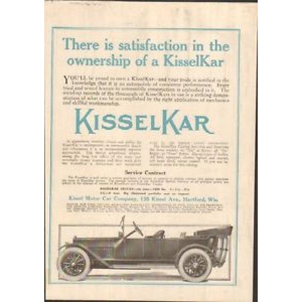 1914 Kissel Kar Motor Car Hartford WI Auto Ad Hess Bright Ball Bearings mc2232 #5 image