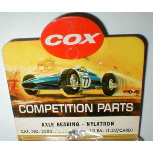 1 Pair Special 1/8&#034; Axle Bearing Nylatron by COX #3388 1960 Vintage NOS slot car #5 image
