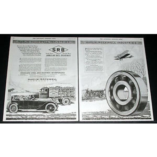 1920 OLD MAGAZINE PRINT AD, SRB ANNULAR BALL BEARINGS, TRANSPORTATION, CAR, ART! #5 image