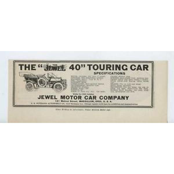 1909 Jewel Model 40 Massillon OH Auto Ad American Ball Bearings mc2131 #5 image