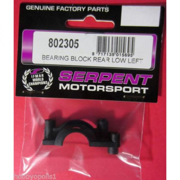 SERPENT Rear Lower Left Bearing Block for their 1/10 200mm 710 4WD Car  802305 #5 image