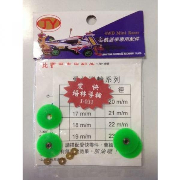 Mini 4WD 1/32 car JY 20mm Roller With Ball Bearings. #4 image