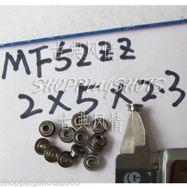 10) MF52ZZ 2x5x2.3 Flanged 2*5*2.3 mm MF52Z Miniature Ball Radial Bearing MF52 Z #1 image