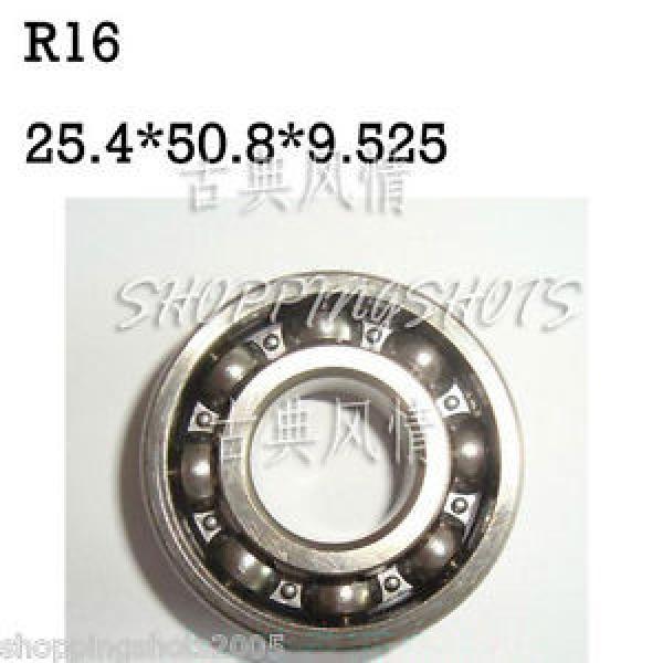10pcs R16 open 1 x 2 x 3/8&#034; english inch Bearing Miniature Ball Radial Bearings #1 image