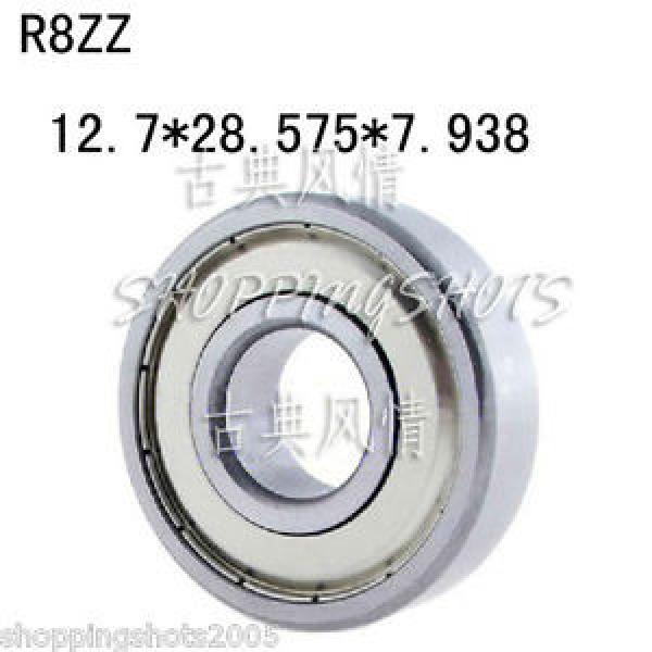 10pcs R8 ZZ 1/2&#034;*1-1/8&#034;*5/​16&#034; inch Bearing Miniature Ball Radial Bearings R8ZZ #1 image