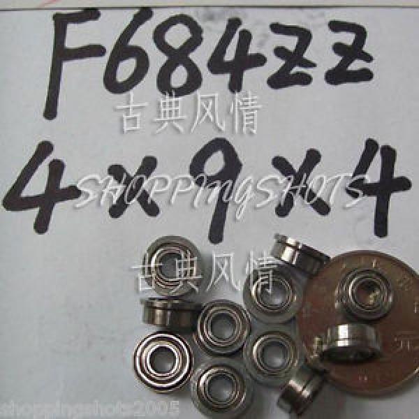 1pc F684ZZ 4x9x4 Flanged 4*9*4 mm F684Z Miniature Ball Radial Bearing F684 ZZ 2Z #1 image