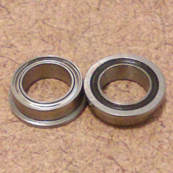 1/4 inch bore. One Radial Ball Bearing. FLANGED. Lowest Friction Bearing. #1 image