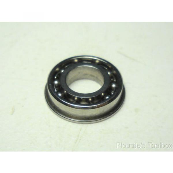 New MPB S184FC Radial Retainer Flanged Open Miniature Bearing, 1/4&#034; Bore #1 image