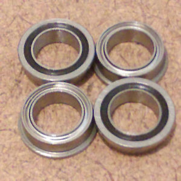 3/16 inch bore. 4 Radial Ball Bearing. FLANGED. Lowest Friction Bearing. #1 image
