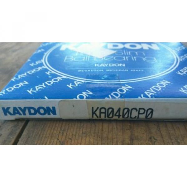 Kaydon Bearing KA040CP0 Radial/Deep Groove Ball Bearing - 4 in ID, 4-1/2 in OD #3 image