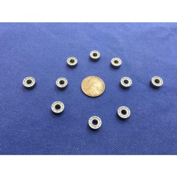 10 Pcs 4mm x 9mm x 4mm Metal Shields Deep Groove Radial Ball Bearings 684ZZ C15 #1 image