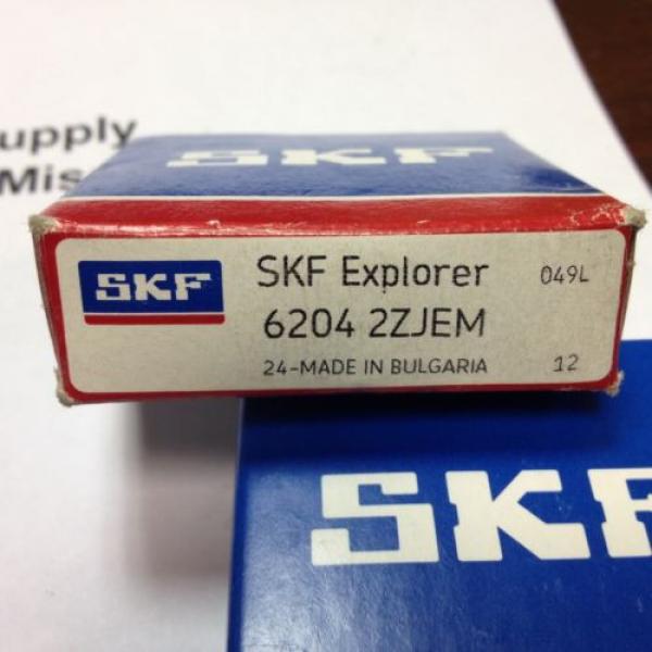 SKF 6204 2ZJEM, Radial Deep Groove Ball Bearing, New-In-Box #3 image