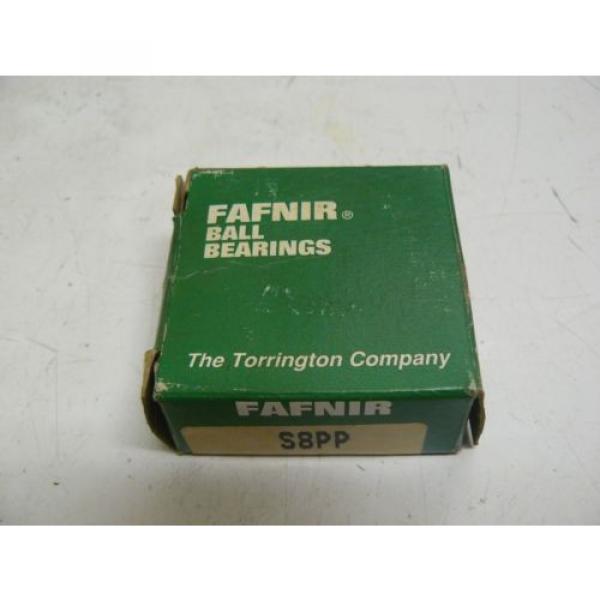 NEW FAFNIR S8PP BALL BEARING RADIAL 3/4IN BORE 1-5/8IN OD 7/16IN W #1 image