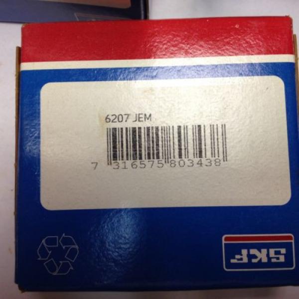 New-In-Box, SKF 6207-JEM, Radial/Deep Groove Ball Bearing, 35x72x17mm, USA Made #3 image