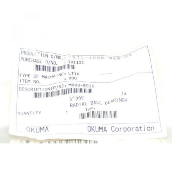 NEW OKUMA/NTN M000-6915 RADIAL BALL BEARING M0006915 #2 image