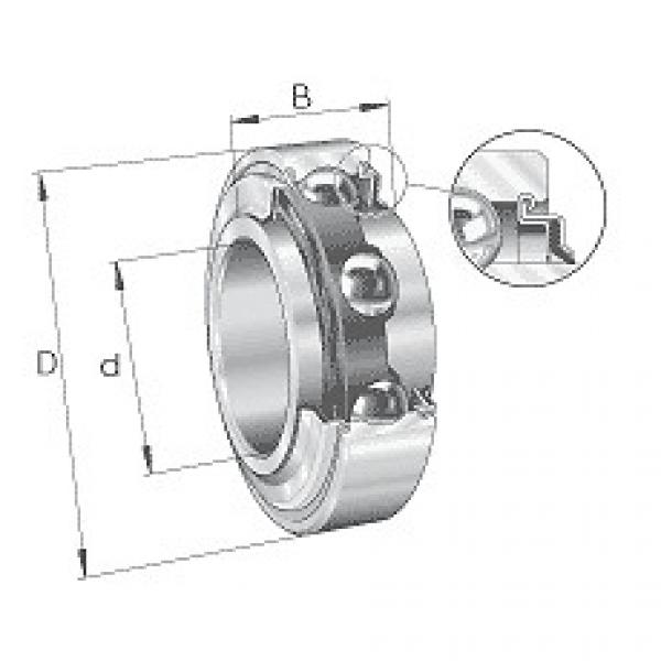 204-KRR INA Radial insert ball bearings 2..-KRR, cylindrical outer ring, inner r #1 image