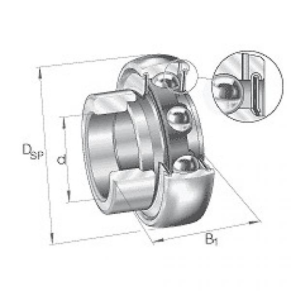 GRAE50-NPP-B INA Radial insert ball bearings GRAE..-NPP-B, spherical outer ring, #1 image