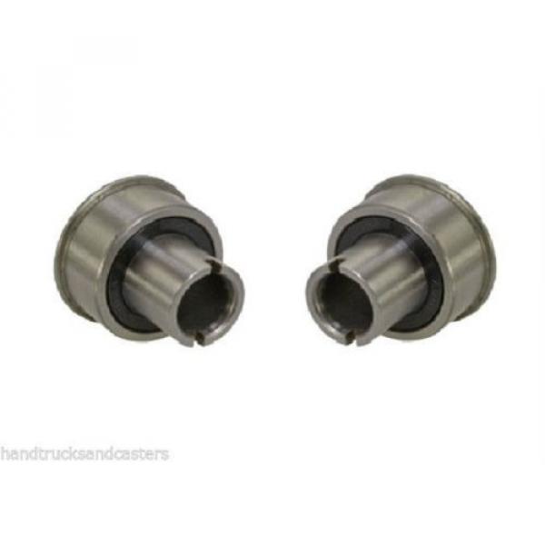 Set of 2 Radial Anular High Grade Chrome Steel 1-3/16&#034; OD x 1/2&#034; ID Ball Bearing #1 image