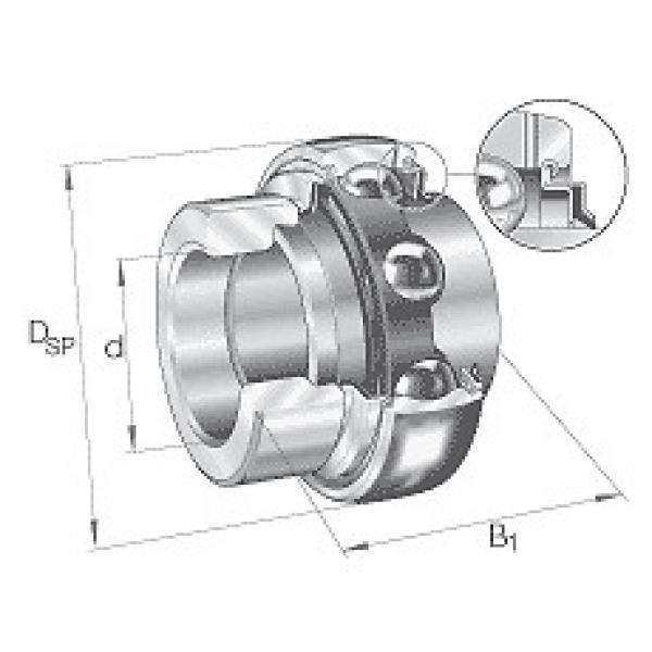 GE30-KRR-B INA Radial insert ball bearings GE..-KRR-B, spherical outer ring, loc #1 image