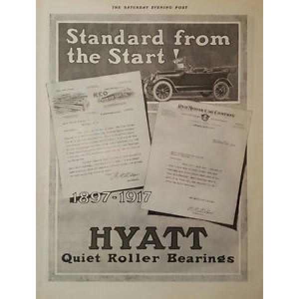 1916 Original Vintage Hyatt Car Roller Bearings REO Motor Letter Print Ad #1 image