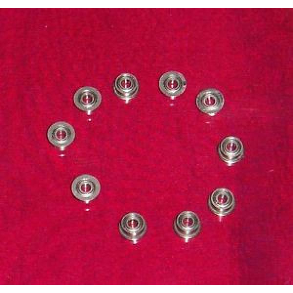 MOTOR BALL BEARINGS--2MM ID X 5MM OD-FLANGED AND SHIELDED-LOT of 10 #1 image