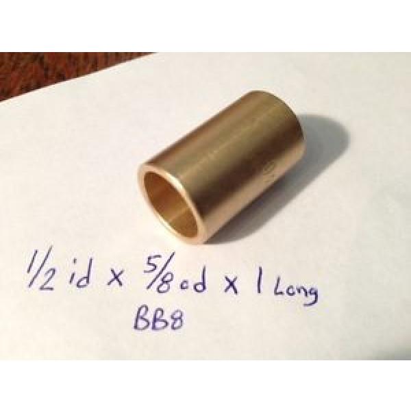 Bronze Bushing Bearing New 1/2 id x 5/8 od x 1 Bush Brass motor gearbox sleeve 8 #1 image