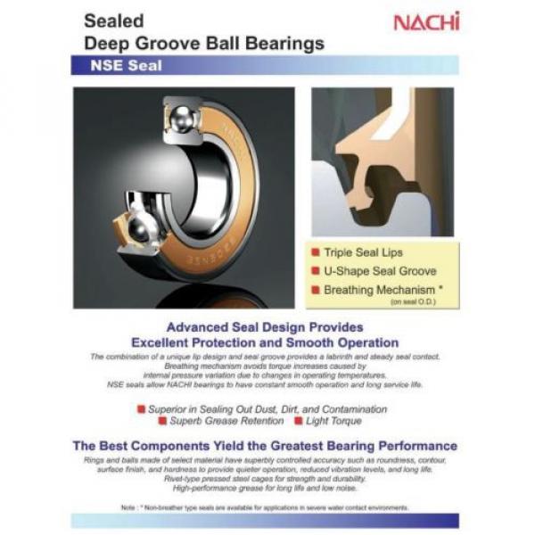 6305-2NSE C3 Nachi Bearing Electric Motor Quality 25x62x17mm  6305-2RS #2 image