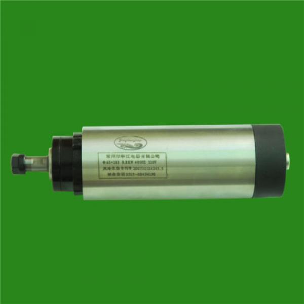 1HP 0.8kw 24000RPM ER11 Woodworking AC Spindle motor 4 bearings 65mm 220VAC 6A #1 image
