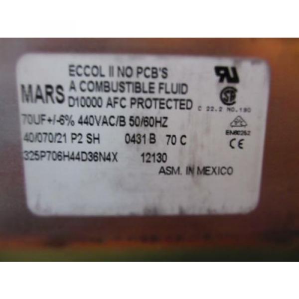Mars 12130 Motor Run Capacitor, 70uf, 440VAC/B, Oval #2 image