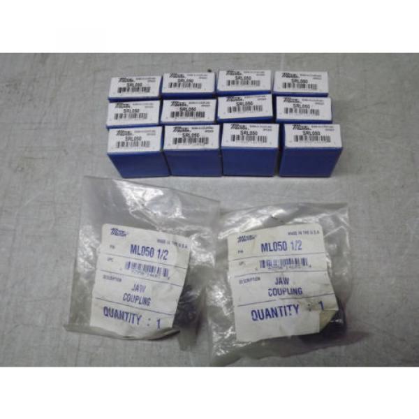 MARTIN SRL050 Coupling Spider Lot of 12 + 2 x ML050 1/2&#034; Jaw Motor Coupling NEW #1 image