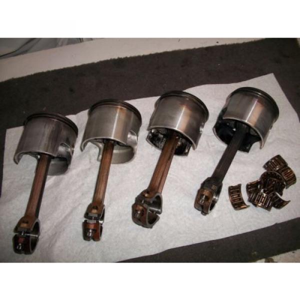 1979  Mercury 175 hp V6 Outboard Motor Pistons (4) with Rods and Bearings #1 image