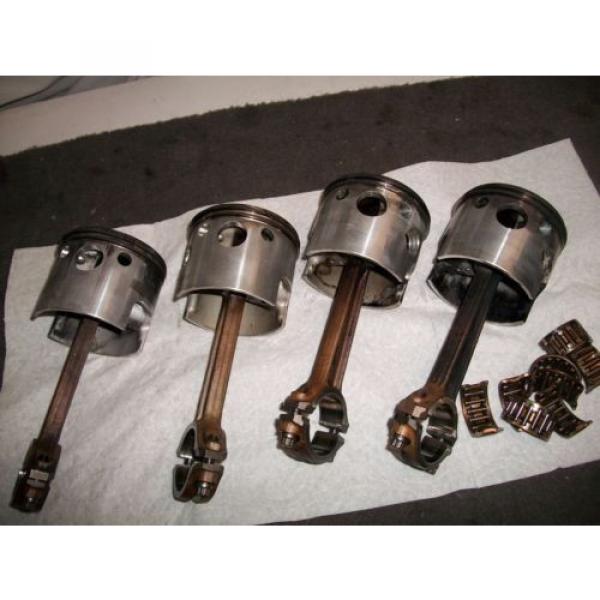 1979  Mercury 175 hp V6 Outboard Motor Pistons (4) with Rods and Bearings #4 image