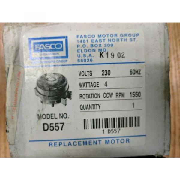 Fasco D557 Unit Watt Bearing Watt Motor 4 Watt #1 image