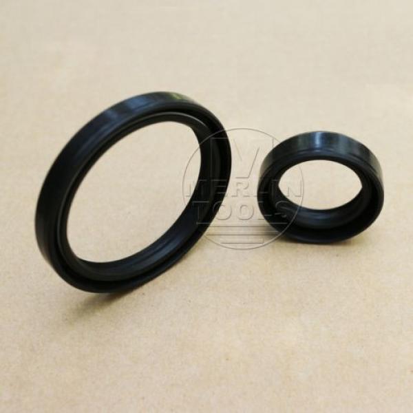 Select Size ID 28 - 30mm TC Double Lip Rubber Rotary Shaft Oil Seal with Spring #5 image