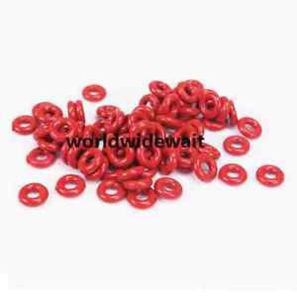 13mm Outside Diameter 2.4mm Thickness Red O Ring Oil Seals Gaskets 50pcs #1 image