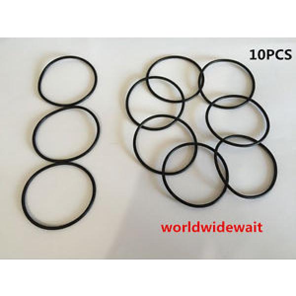 10Pcs 49mm OD 3.5mm Thickness Black Rubber O Rings Oil Seal #1 image