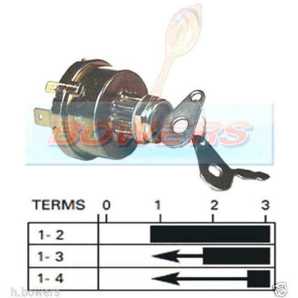 UNIVERSAL TRACTOR PLANT IGNITION SWITCH FITS MASSEY FERGUSON JCB AS LUCAS 35670 #1 image