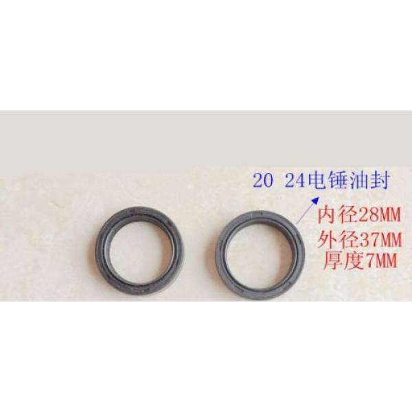 1PC Black Rubber Oil Seal 28x37x7mm For Bosch GBH2-20 Electric Hammer #1 image