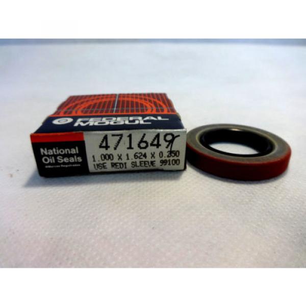 NEW IN BOX LOT OF 3 FEDERAL MOGUL 471649 OIL SEALS #1 image
