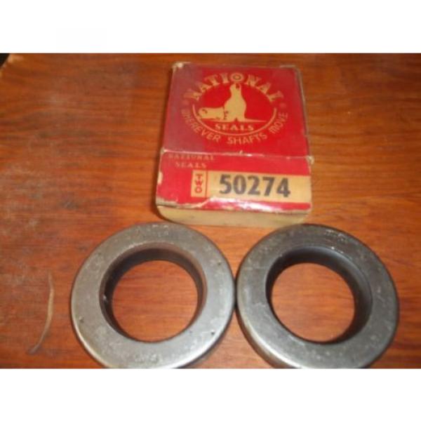 NEW NATIONAL OIL SEALS SET OF TWO 50274 OIL SEAL #1 image