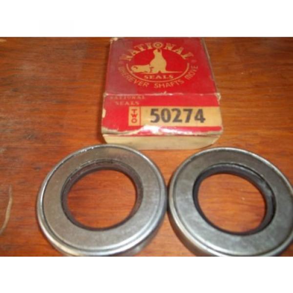 NEW NATIONAL OIL SEALS SET OF TWO 50274 OIL SEAL #2 image