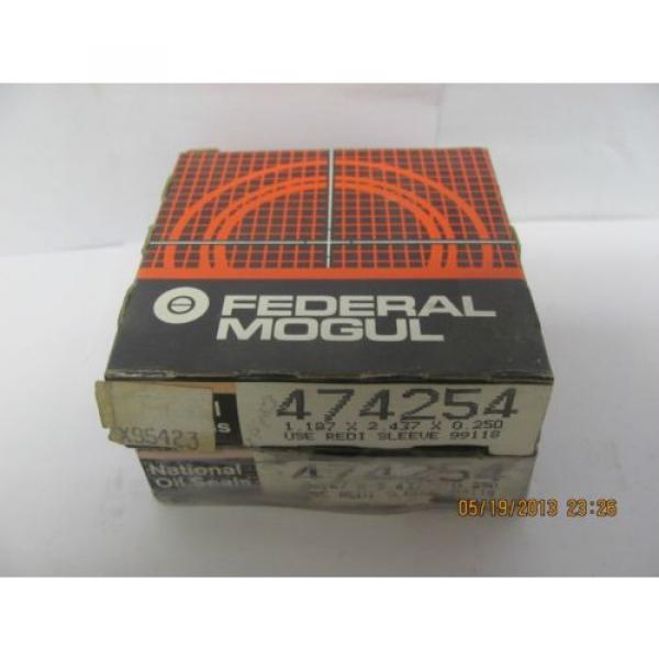 LOT OF (2) NEW FEDERAL MOGUL NATIONAL OIL SEAL 474254 NEW #2 image