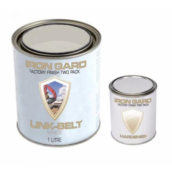IRON GARD 1L Two Pack Paint LINK BELT WHITE Excavator Loader Bucket Attachment #2 image