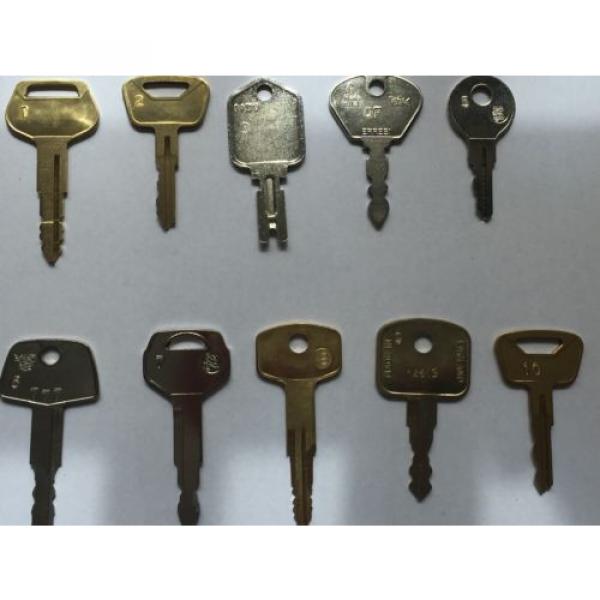 11 Key Forklift Key Set Plant Hire Equipment Keys *FREE POSTAGE* #2 image