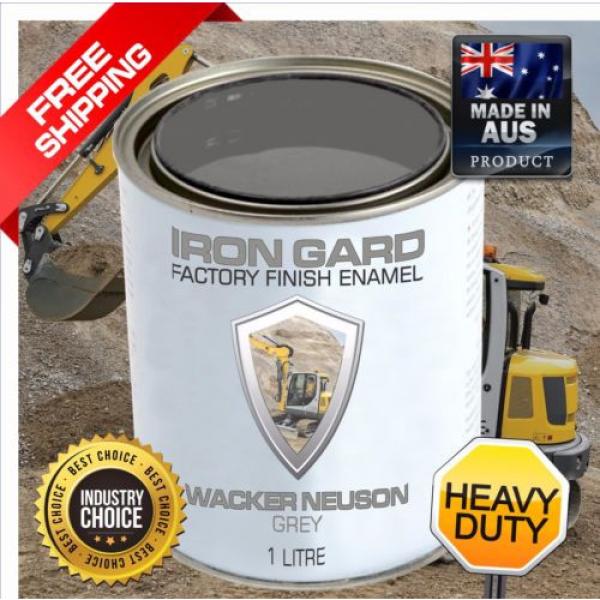IRON GARD 1L Enamel Paint WACKER NEUSON GREY Excavator Auger Bucket Tracks Mini #1 image