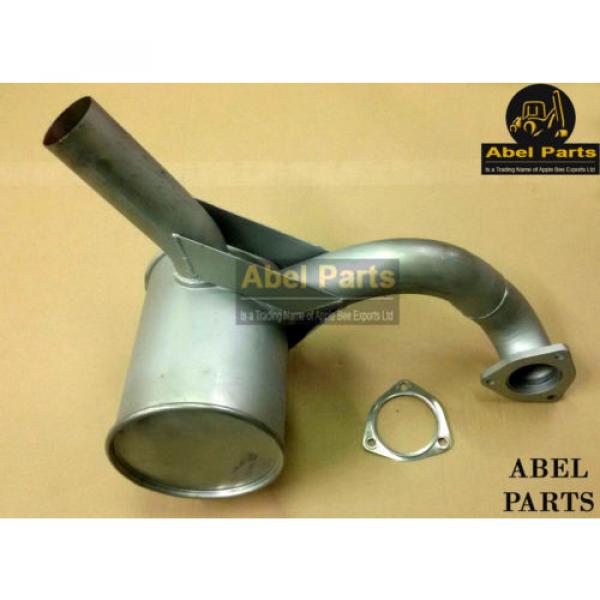 JCB PARTS 3CX -- EXHAUST SILENCER NON TURBO (PART NO. 123/03964) INCLUDES GASKET #1 image