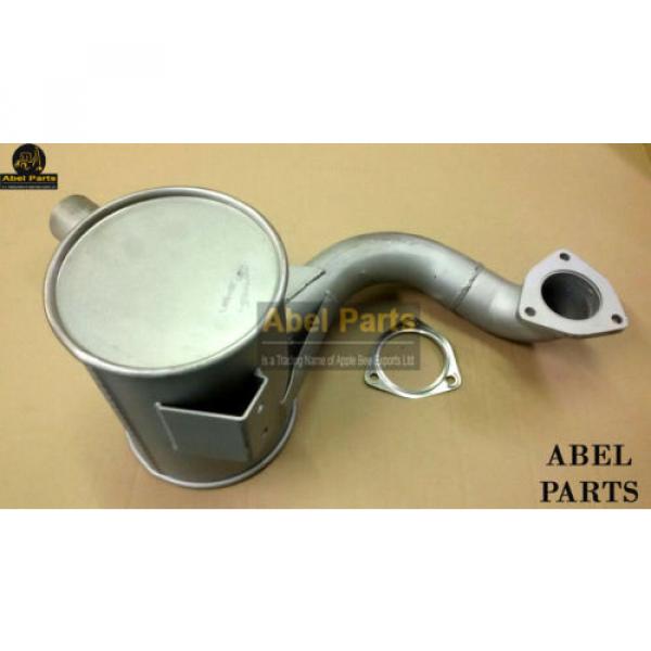 JCB PARTS 3CX -- EXHAUST SILENCER NON TURBO (PART NO. 123/03964) INCLUDES GASKET #2 image
